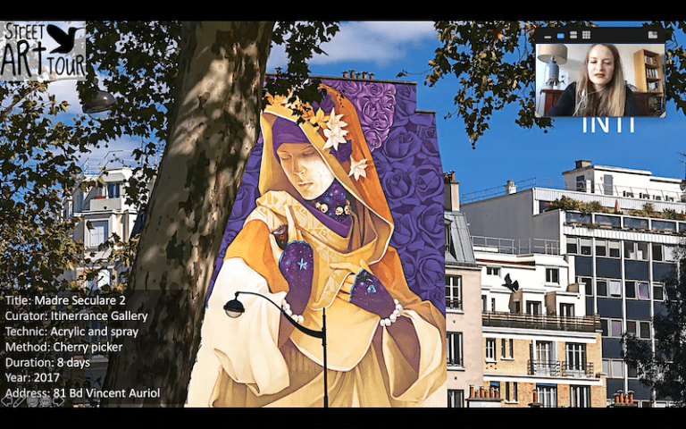 Madre Seculare 2 by Chilean artist INTI (photo courtesy of StreetArtTourParis)