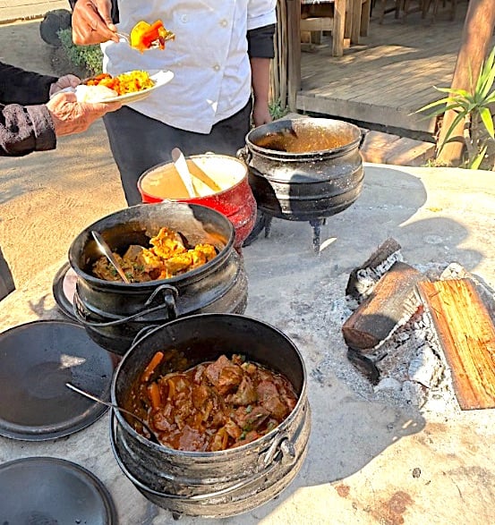 Different meats Potjiekos, Lebo's Soweto Backpackers, Johannesburg © Elsa Dixon