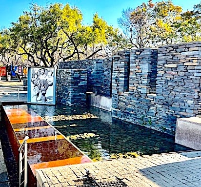 Waterfall at Hector Pieterson Memorial, Soweto © Elsa Dixon