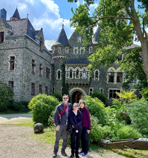 Braunfels Castle with Scott, Emily, and Julie © Scott Kendall