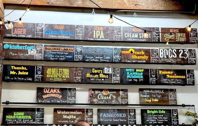 Ozark Beer Company beers © Scott Kendall 