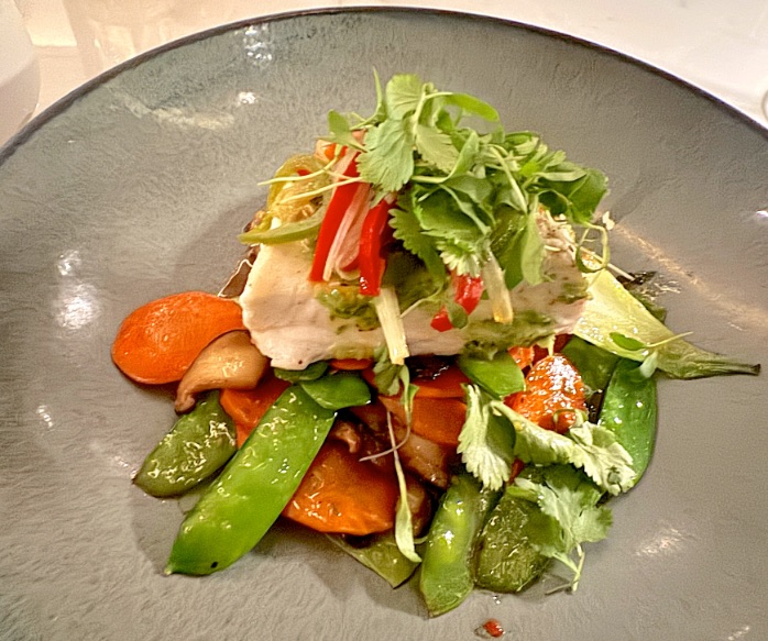 The Bellagio's Spago delicious halibut © Scott Kendall