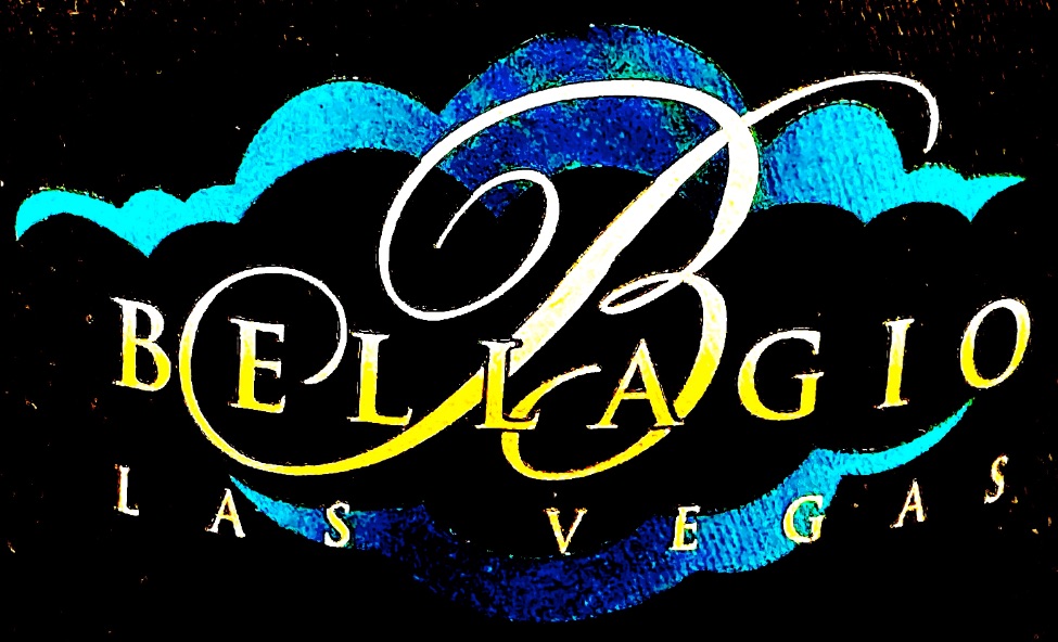 The Bellagio name in blue and gold © Scott Kendall