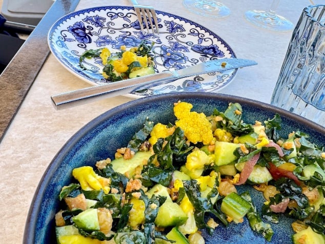 DAOU fresh chopped salad, at one of the best restaurants in Paso Robles © Scott Kendall