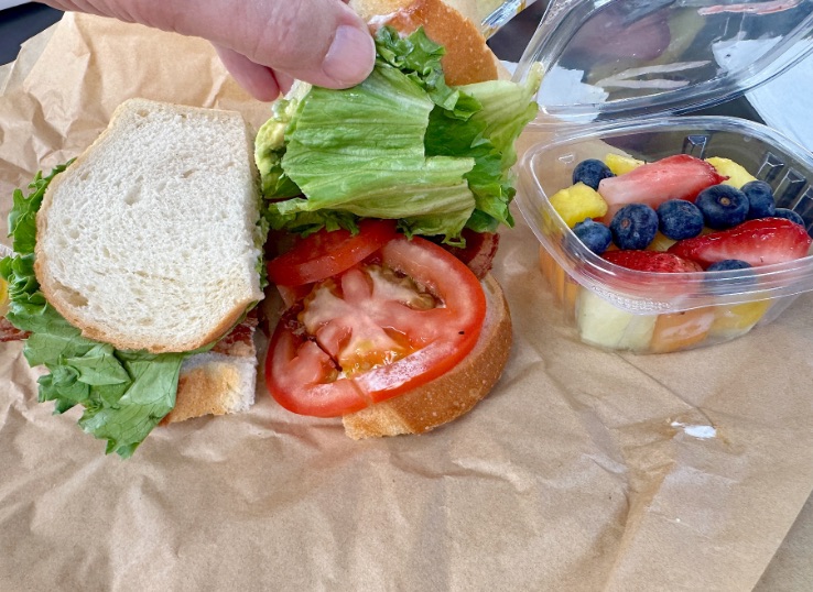Red Scooter Deli, voted Best Sandwich Shop in Paso Robles – Bacon Avocado Lettuce and Tomato © Scott Kendall