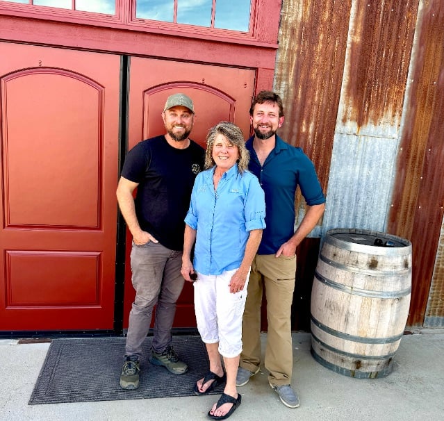 Steinbeck with Ryan, Cindy, and Bryan © Scott Kendall