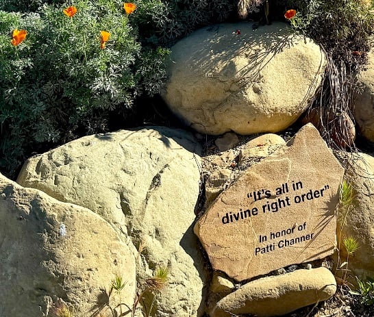 "It's all in divine right order." In honor of Patti Channer © Scott Kendall –words of wisdom