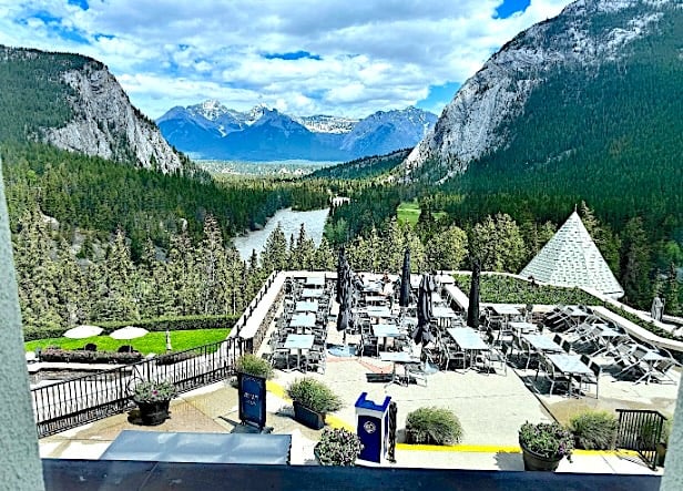 Banff Springs Afternoon Tea beautiful view of Bow Valley © Scott Kendall