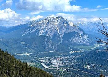 Gondola view of downtown Banff © Scott Kendall