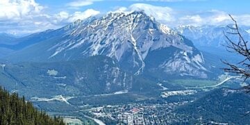 Gondola view of downtown Banff © Scott Kendall