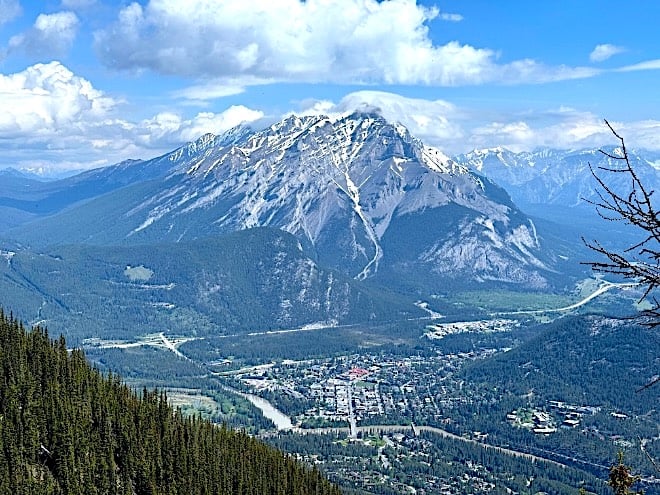 Gondola view of downtown Banff © Scott Kendall