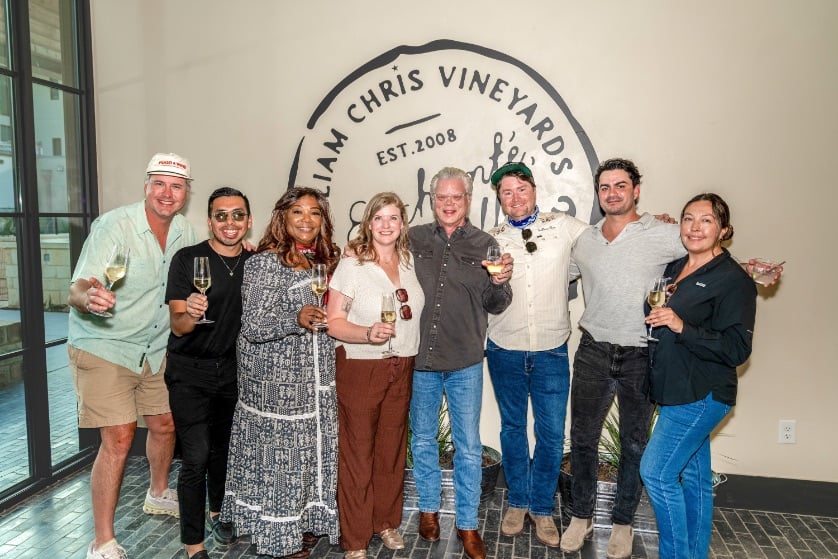 Some of the wonderful William Chris team members © William Chris Vineyards