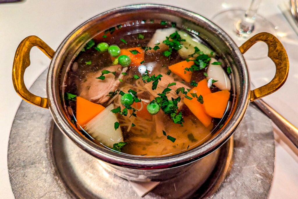 Tyúkhúsleves (chicken noodle soup) © Mary Charlebois