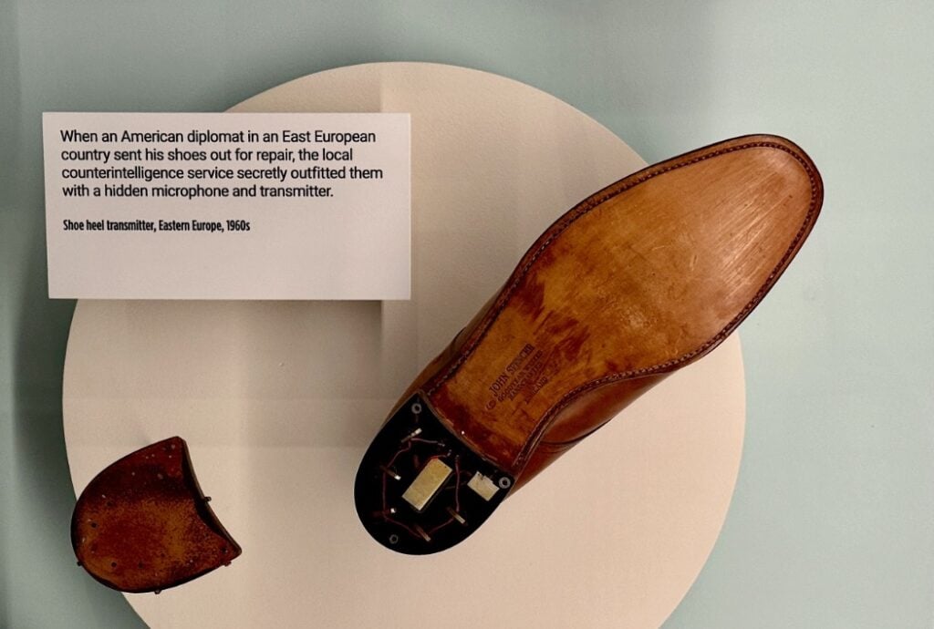 SPY Museum shoe microphone and transmitter © Scott Kendall