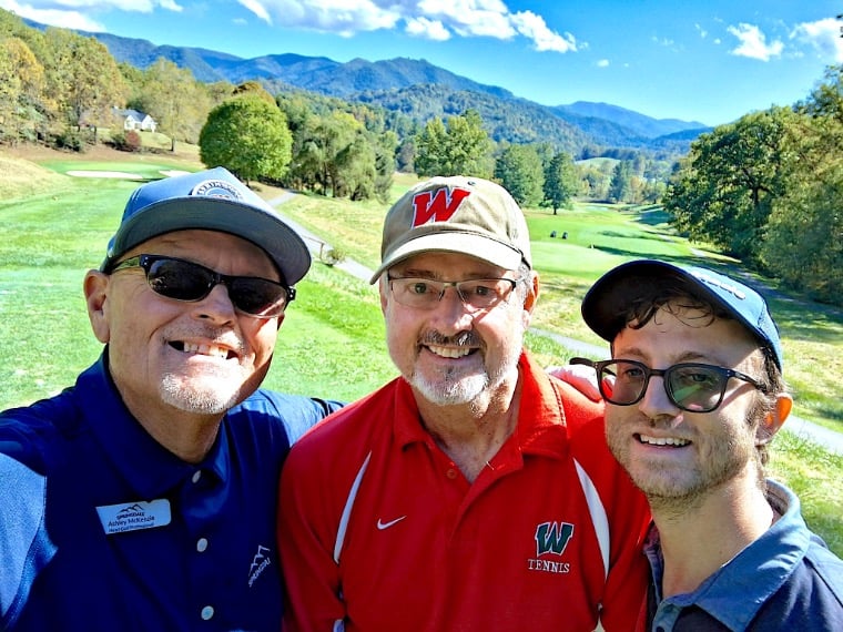 Springdale Golf Course with Ashley, Scott, and Sebastian © Scott Kendall 