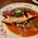 The Majestic Bronzino with flavorful sauce and Cannellini beans © Scott Kendall